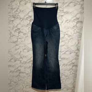 Oh Baby by Motherhood Jeans  Size Large Cute Denim Blue Jeans Stretch Full Panel